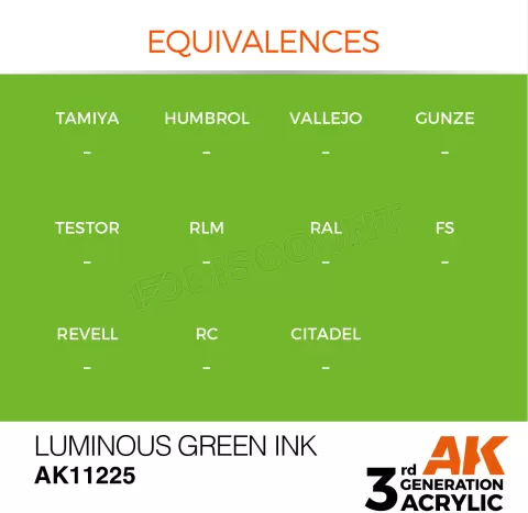 Photo de Ak Interactive  Pot de Peinture - Luminous Green Ink (17 ml)