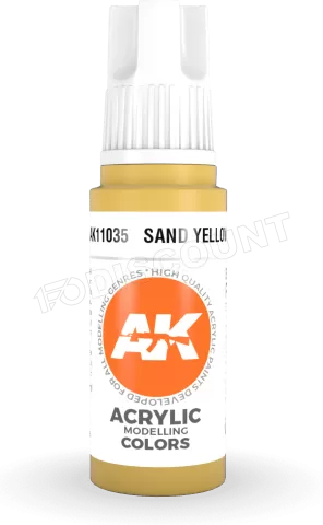 Photo de Ak Interactive  Pot de Peinture - Sand Yellow (17 ml)