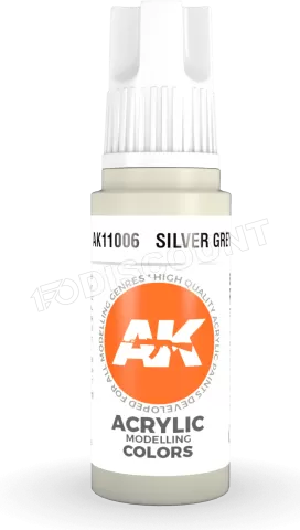 Photo de Ak Interactive  Pot de Peinture - Silver Grey (17 ml)