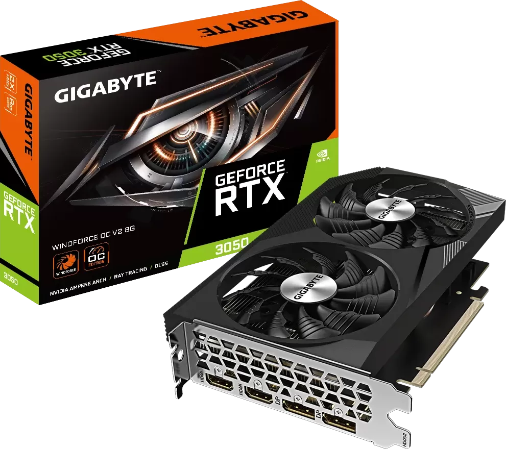 Gigabyte GeForce RTX 3050 Windforce OC v2 8Go