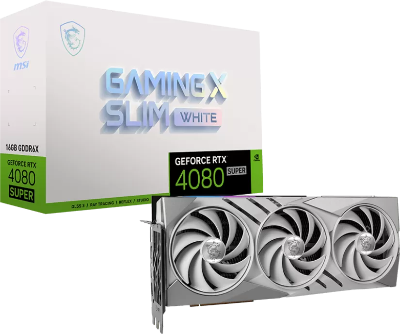 MSI GeForce RTX 4080 Super Gaming X Slim White 16Go