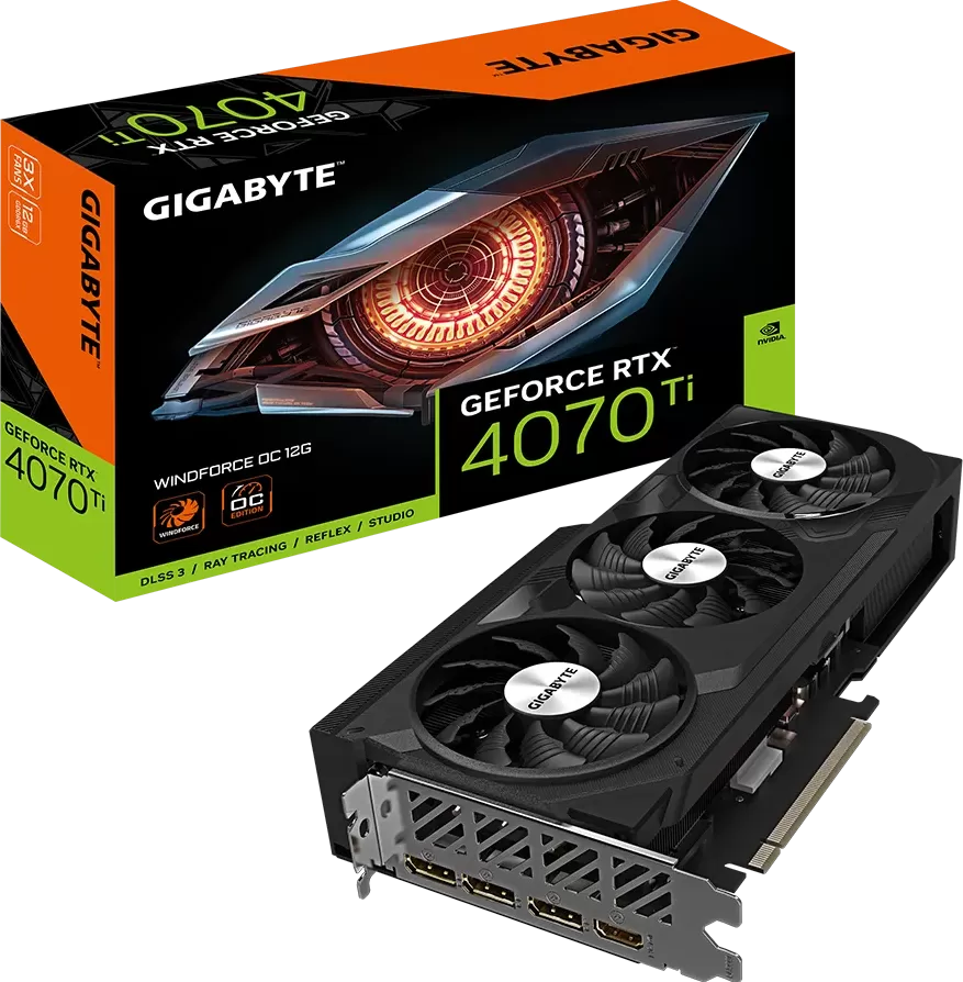 Gigabyte GeForce RTX 4070 Ti Windforce OC 12Go