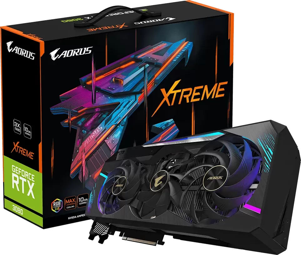 Gigabyte GeForce RTX 3080 Aorus Xtreme v2 LHR 10Go