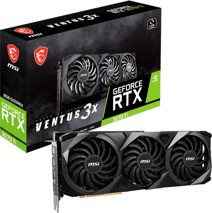 MSI GeForce RTX 3070 Ti Ventus 3X 8Go
