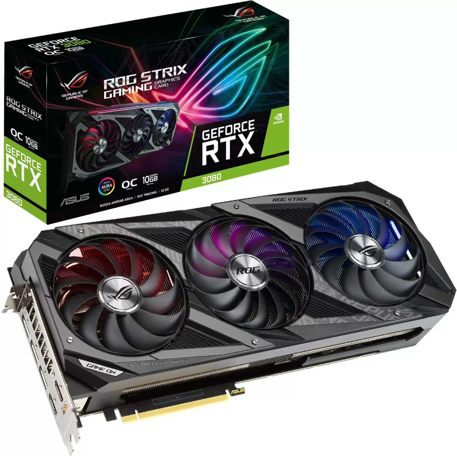 Asus GeForce RTX 3080 Rog Strix Gaming OC Edition 10Go