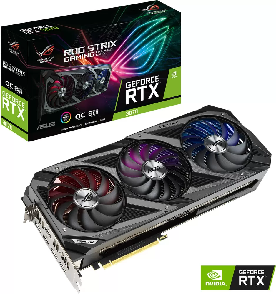 Asus GeForce RTX 3070 Rog Strix Gaming OC Edition 8Go