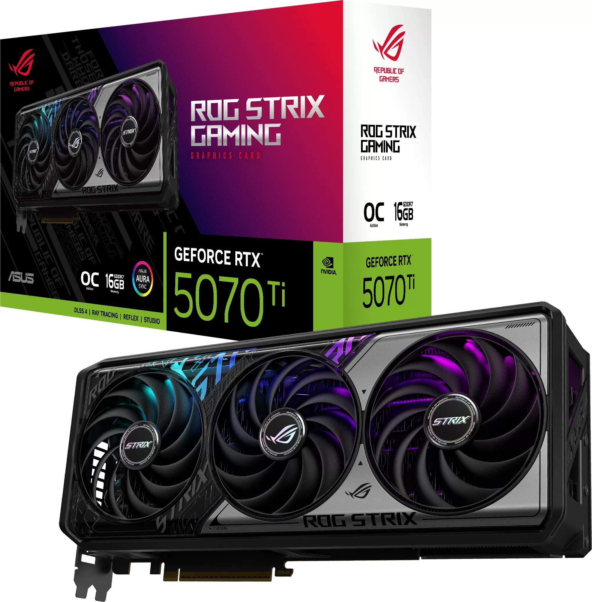 Carte Graphique Asus GeForce RTX 5070 Ti Rog Strix OC