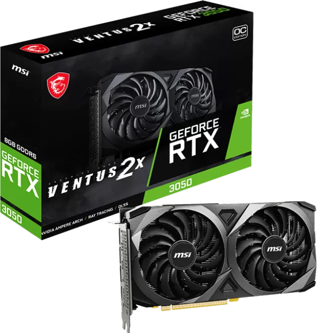 MSI GeForce RTX 3050 Ventus 2X XS OC 8Go