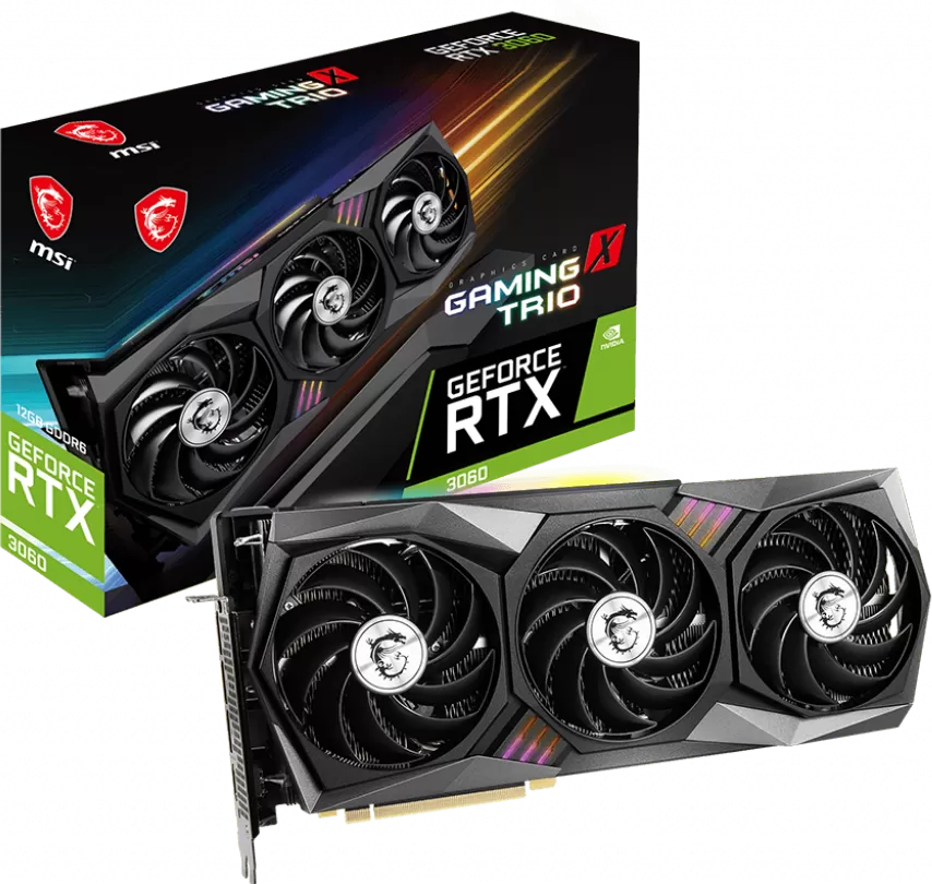 MSI GeForce RTX 3060 Gaming X Trio 12Go
