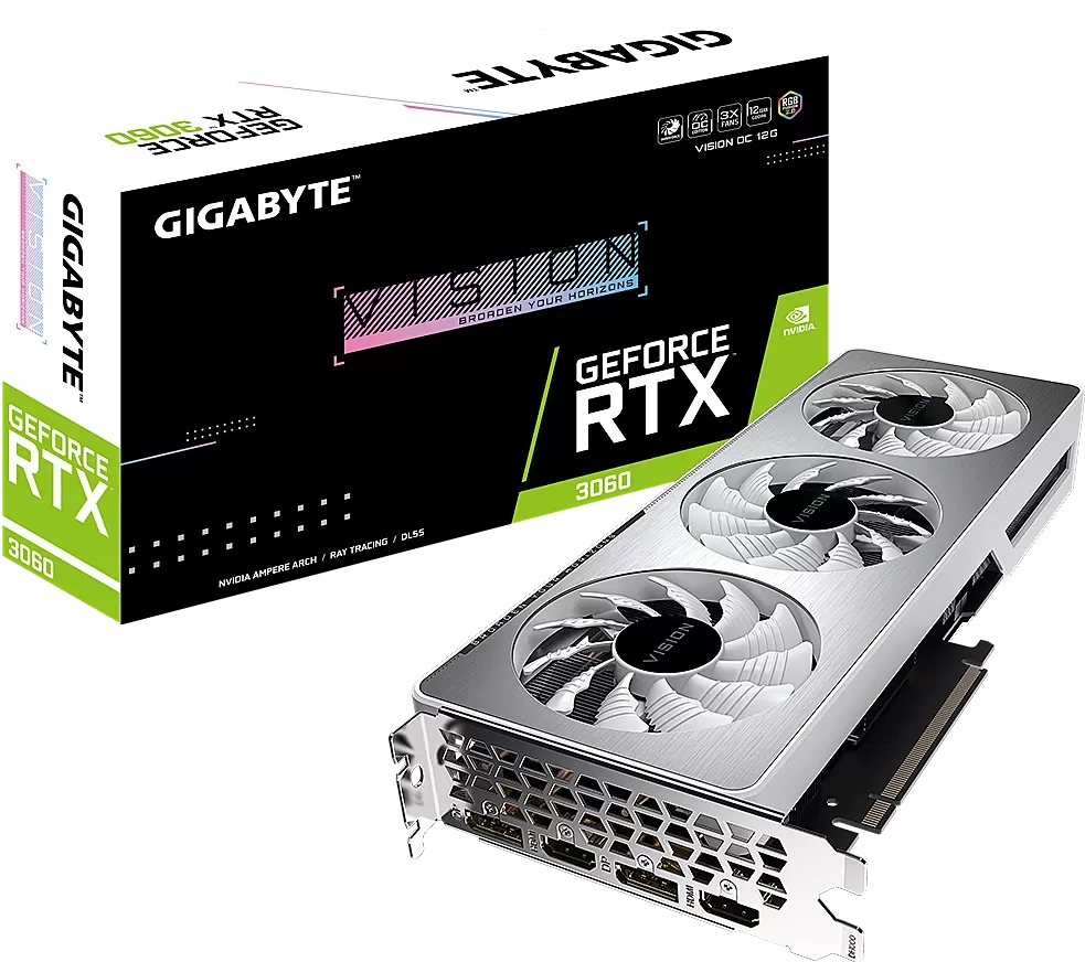 Gigabyte GeForce RTX 3060 Vision OC LHR 12Go