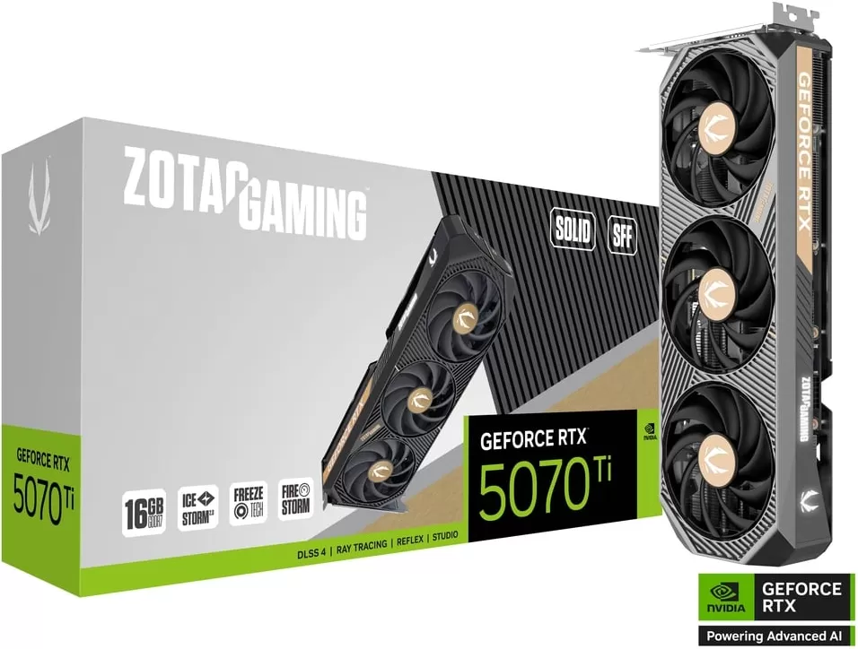 Carte Graphique Zotac GeForce RTX 5070 Ti Solid SFF