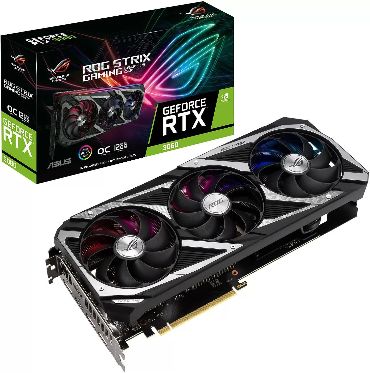 Asus GeForce RTX 3060 Rog Strix OC Gaming 12Go