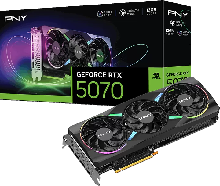 Carte Graphique PNY GeForce RTX 5070 Epic-X Triple Fan