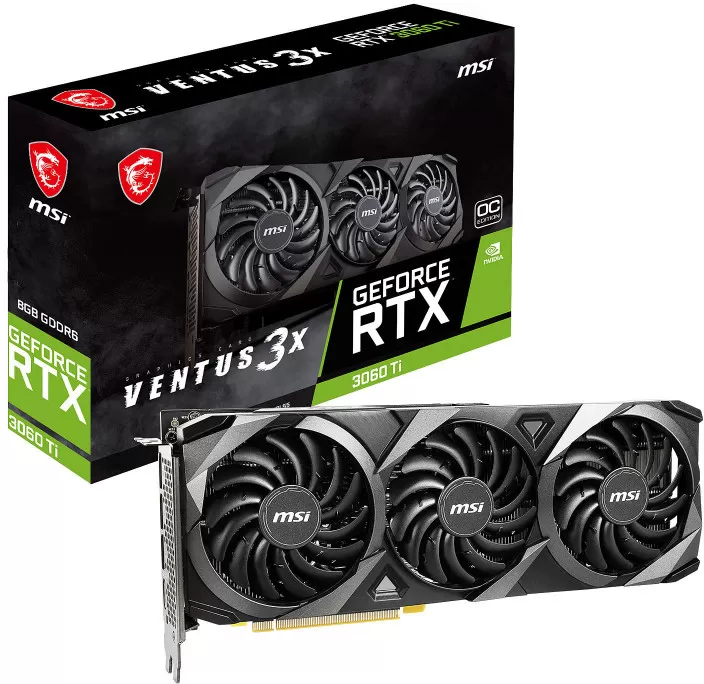 MSI GeForce RTX 3060 Ti Ventus 3X OC 8Go