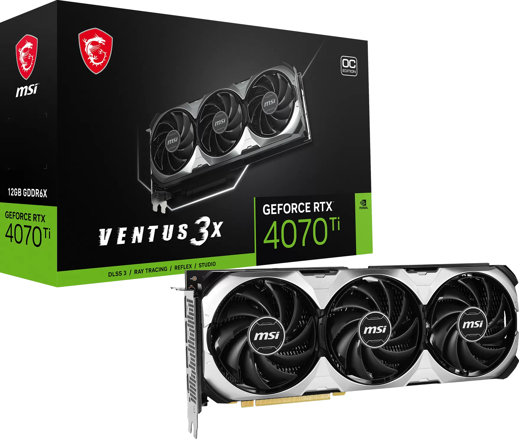 MSI GeForce RTX 4070 Ti Ventus 3X E OC 12Go