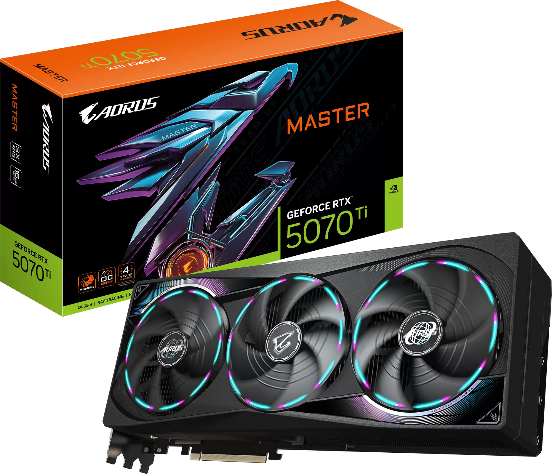 Carte Graphique Gigabyte GeForce RTX 5070 Ti Aorus Master