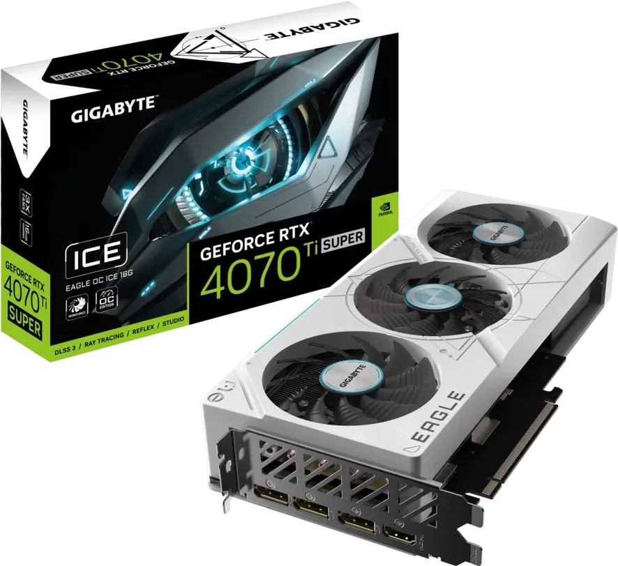 Gigabyte GeForce RTX 4070 Ti Super Eagle Ice OC 16Go
