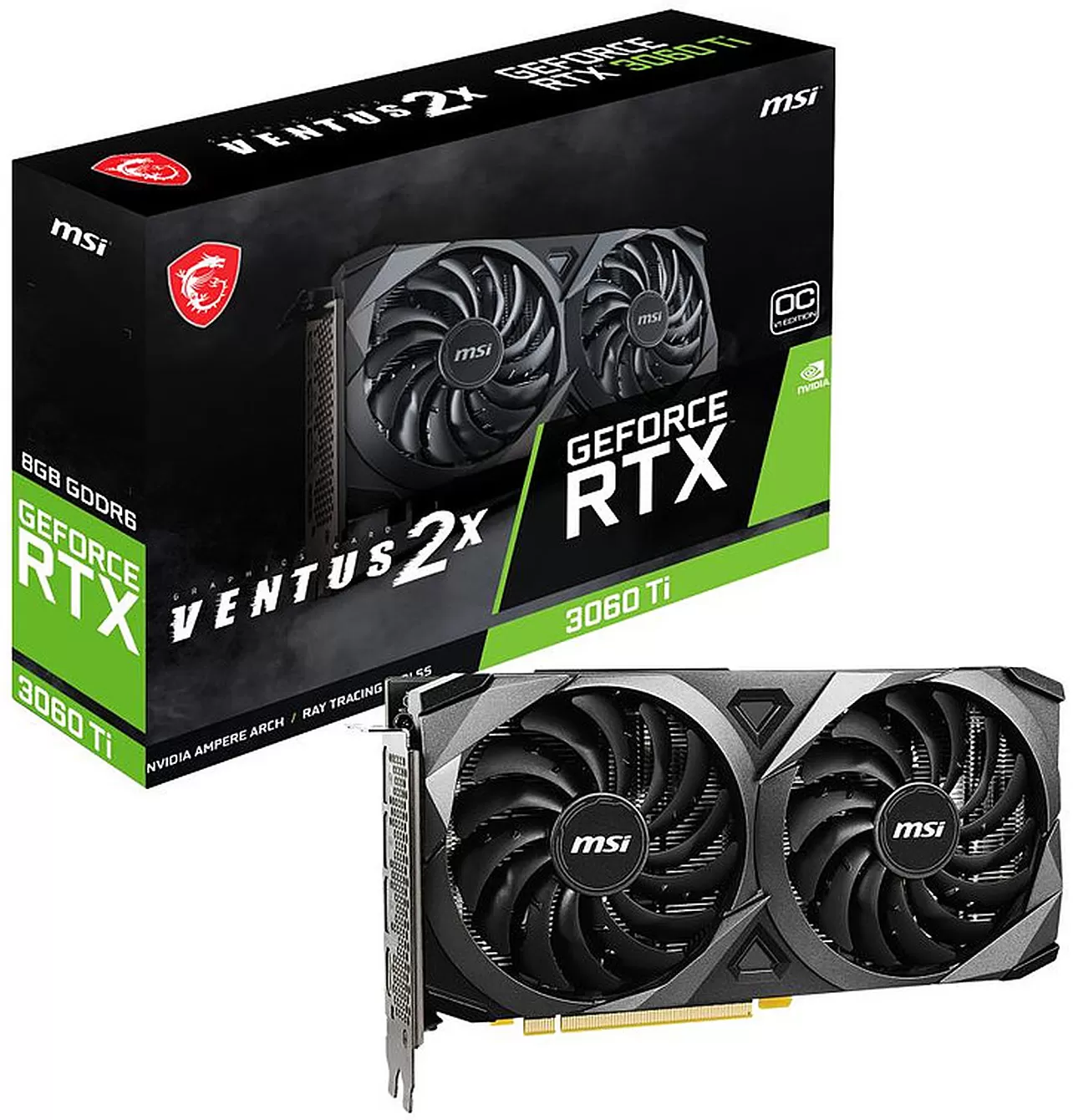 MSI GeForce RTX 3060 Ti Ventus 2X LHR 8Go