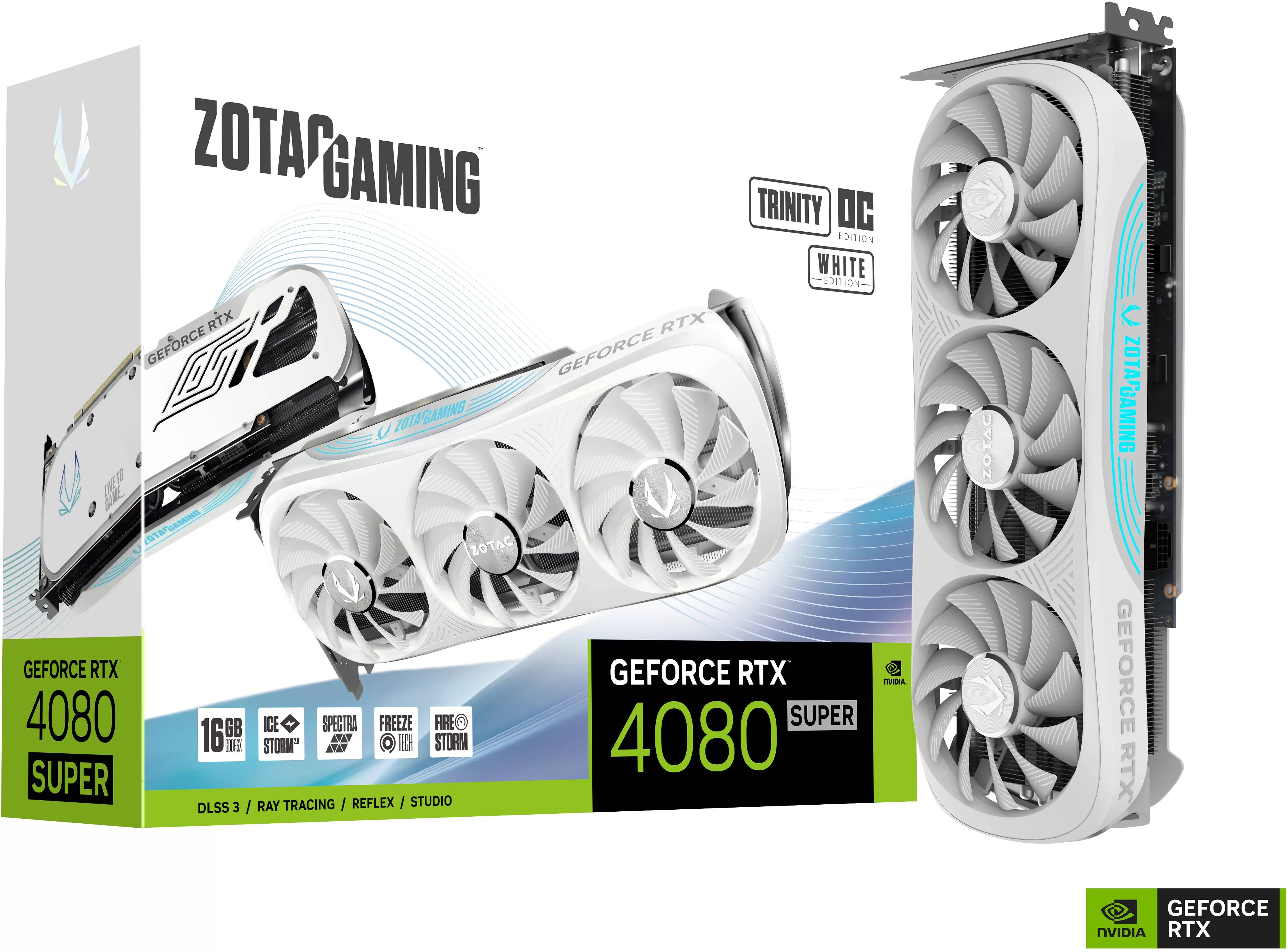 Carte Graphique Zotac GeForce RTX 4080 Super Trinity OC White 16Go