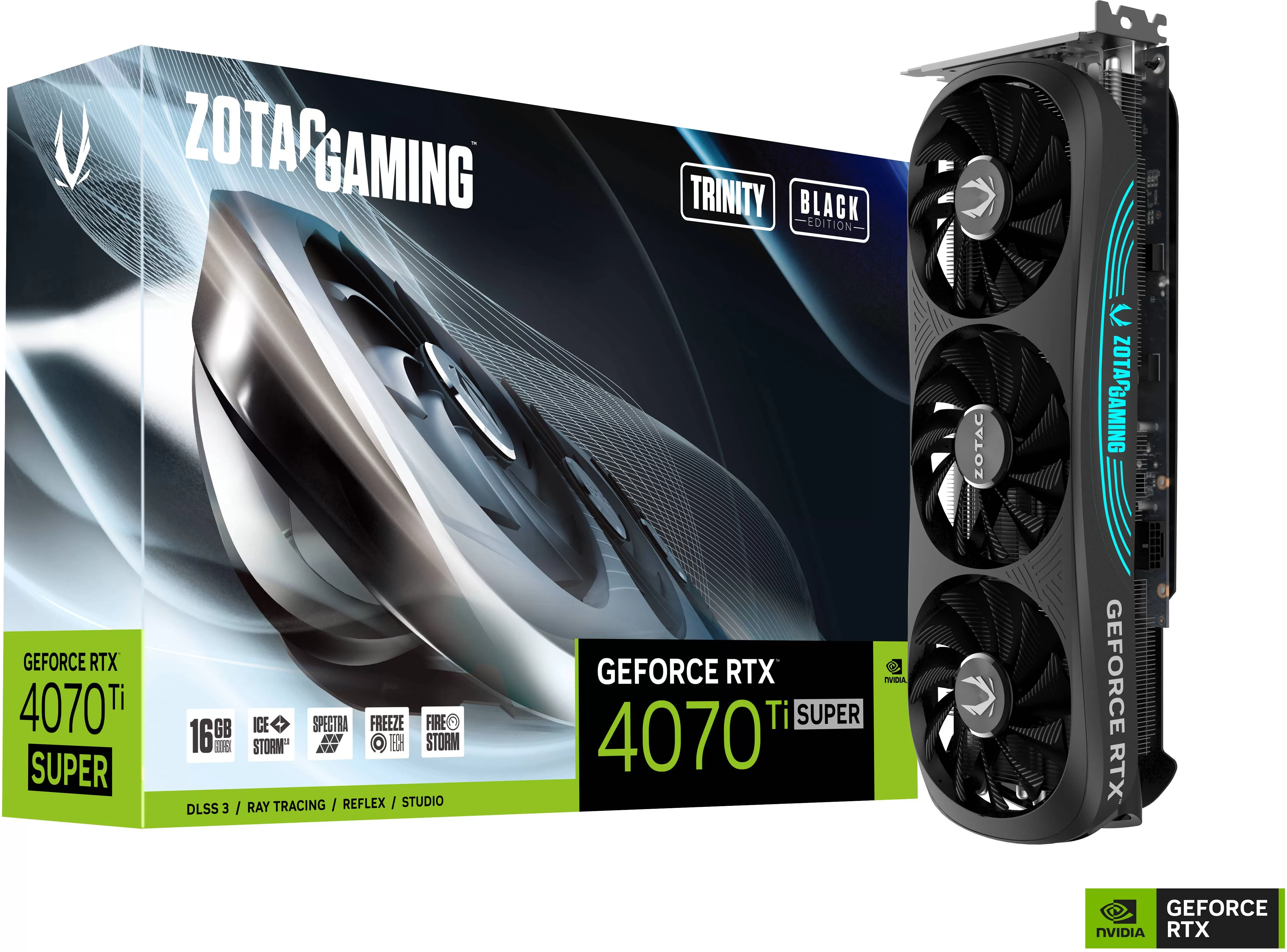 Zotac GeForce RTX 4070 Ti Super Trinity Black 16Go