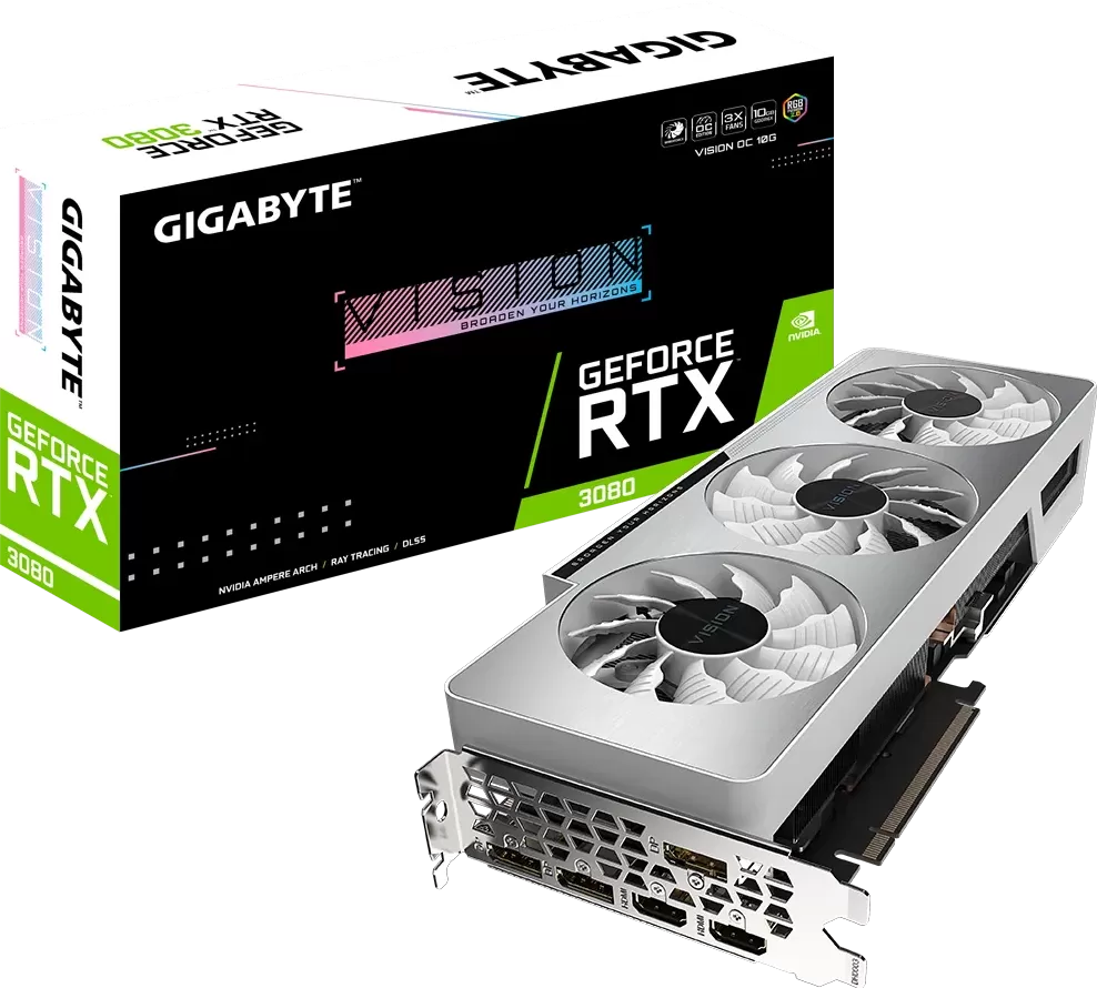 Gigabyte GeForce RTX 3080 Vision OC LHR 10Go