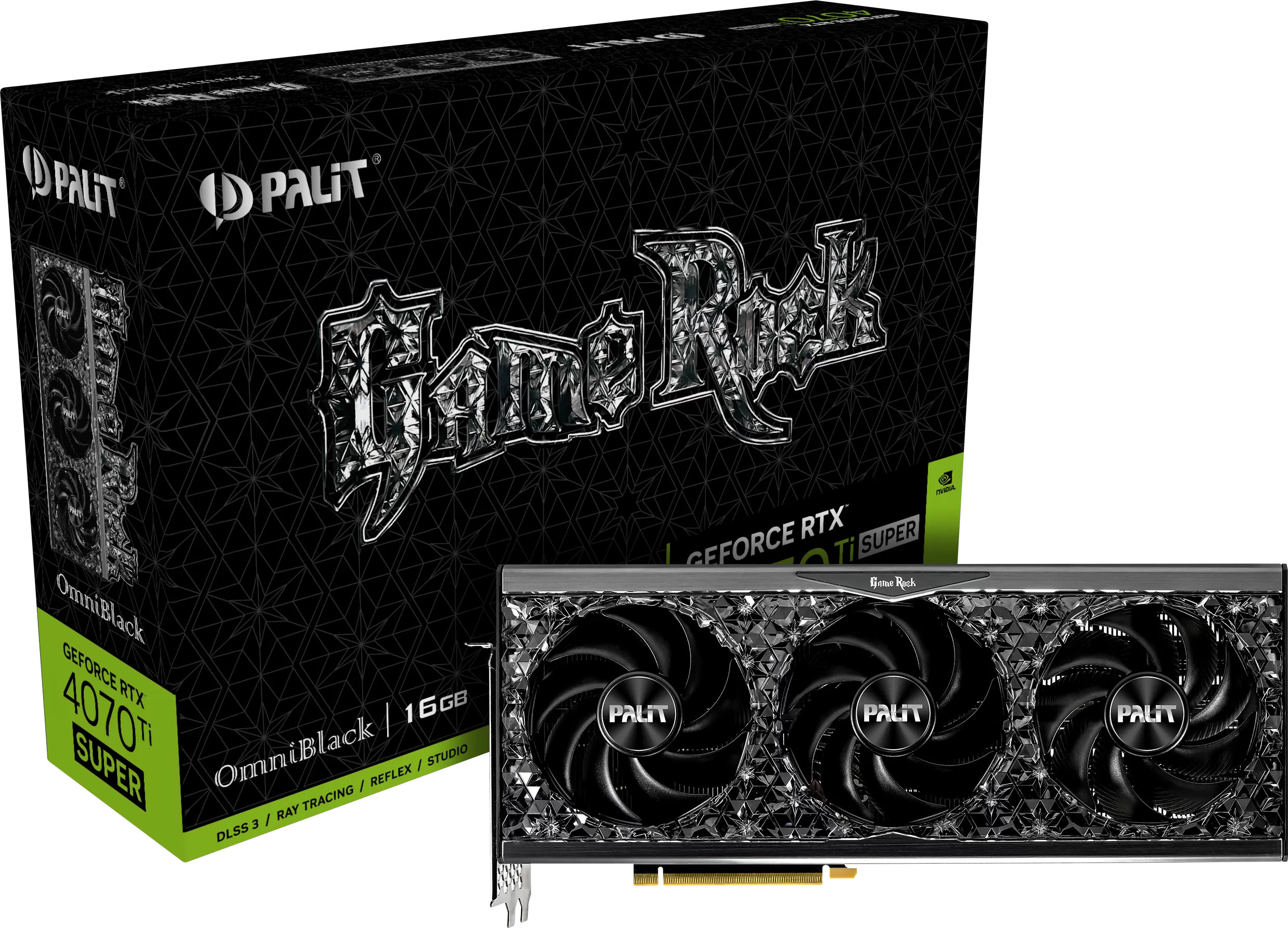 Palit GeForce RTX 4070 Ti Super GameRock OmniBlack 16Go