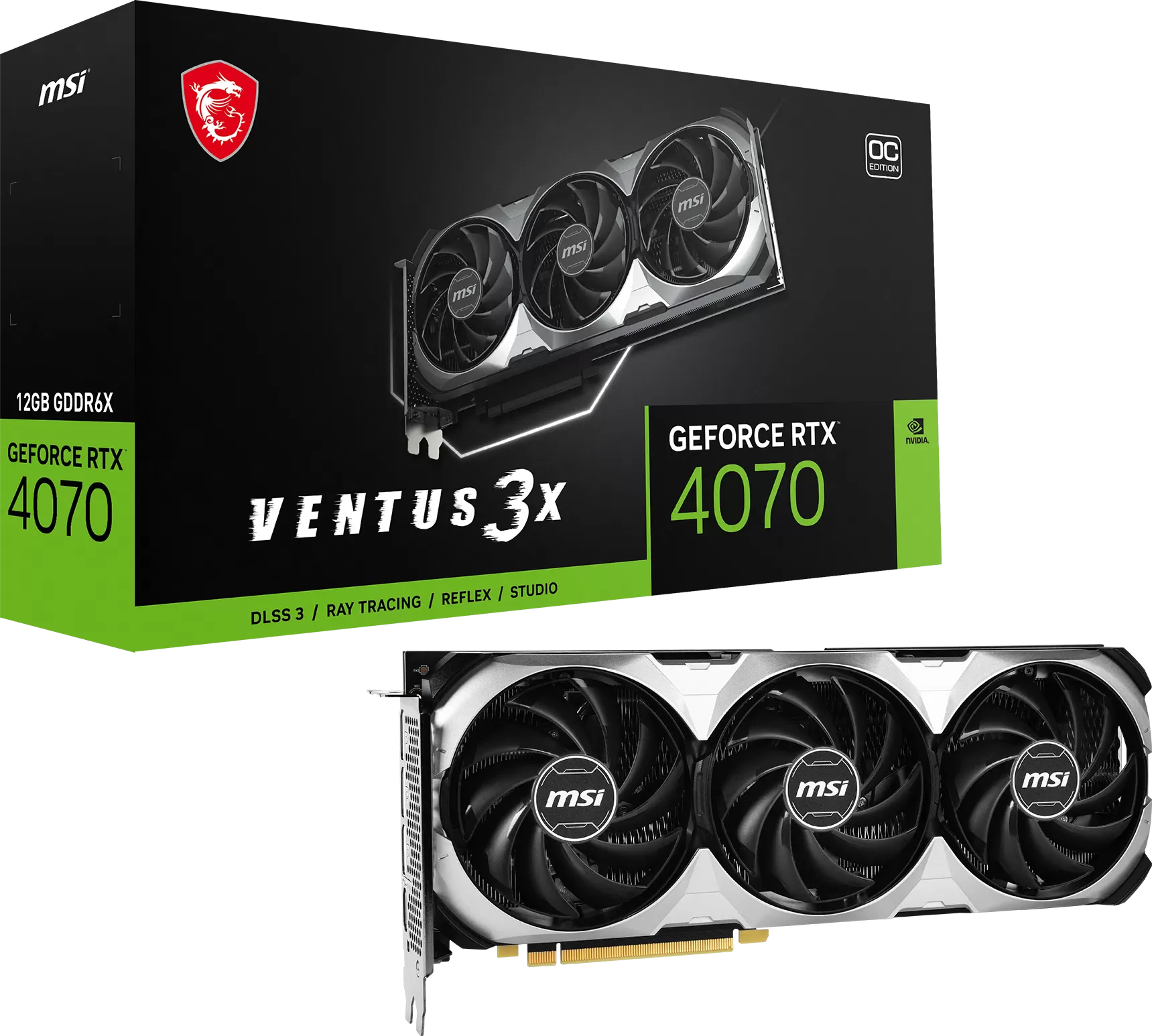 MSI GeForce RTX 4070 Ventus 3X OC 12Go