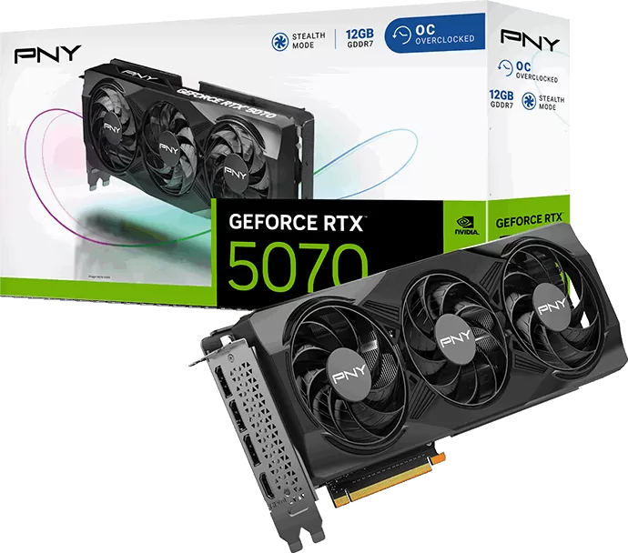 Carte Graphique PNY GeForce RTX 5070 Triple Fan OC