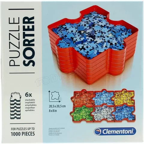 Photo de Accessoire Puzzle Clementoni : Lot de 6 Trieurs de pièces