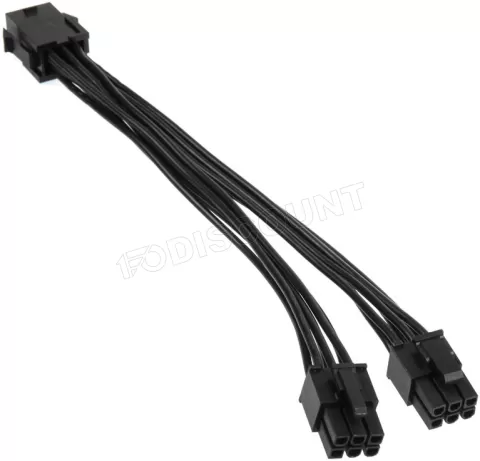 Photo de Adaptateur alimentation PCI-Express 6 pins Kolink vers 2x6 pins 15cm
