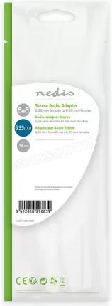 Photo de Adaptateur Audio Nedis Jack 6,35mm F/F