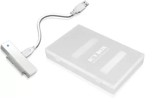 Photo de Adaptateur avec boitier USB 3.0 vers SATA 2.5" Icy Box IB-AC603A-U3