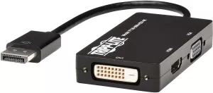 Photo de Adaptateur DisplayPort Eaton Tripp Lite vers HDMI, DVI-D et VGA