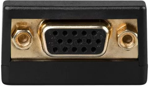 Photo de Adaptateur Goobay DisplayPort mâle 1.1 vers VGA femelle (D-sub DE-15) (Noir)