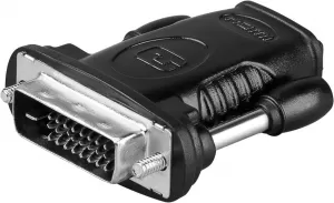 Photo de Adaptateur Goobay HDMI femelle (Type A) vers DVI-D mâle (Noir)