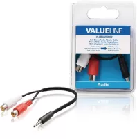 Photo de Adaptateur Jack 3"1/2 M vers 2x RCA F