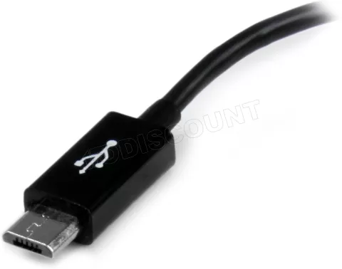 Photo de Adaptateur micro USB mâle vers USB femelle (OTG) Startech pour smartphone/tablette