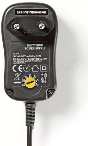 Photo de Adaptateur Secteur Universel Nedis 3-12V 2A (Noir)