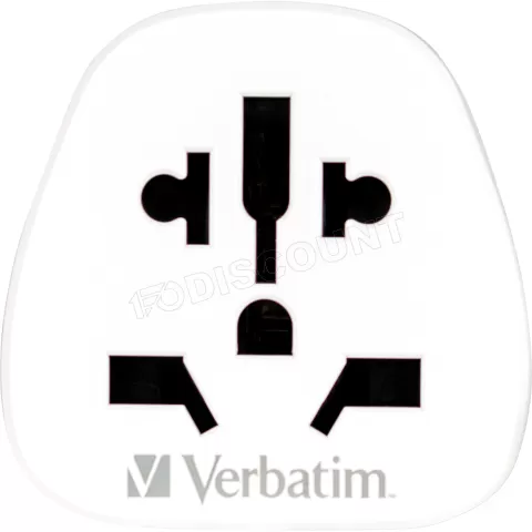 Photo de Adaptateur universel de voyage Verbatim (Blanc)