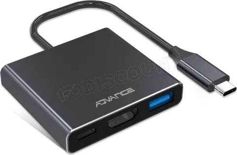 Photo de Adaptateur USB 3.0 Type C Advance Xpand Smart vers HDMI + 1xUSB Type C et 1x USB Type A
