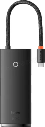 Photo de Adaptateur USB 3.0 Type C Baseus Lite vers HDMI, lecteur de carte SD et USB Type A/C (Noir)
