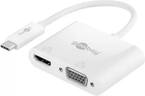 Photo de Adaptateur USB 3.0 Type C Goobay vers HDMI + VGA