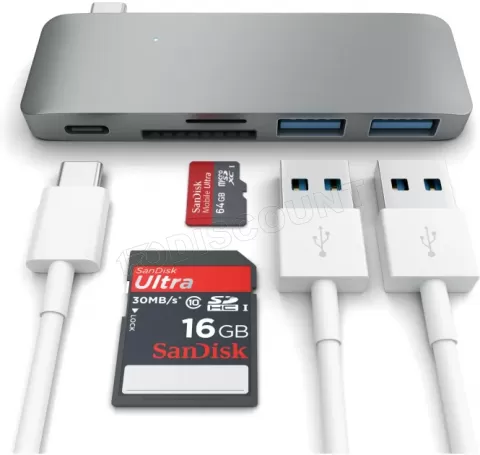 Satechi Adaptateur USB-C vers USB Lecteur carte SD
