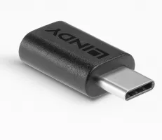 Photo de Adaptateur USB-C Lindy vers USB-C (Noir)