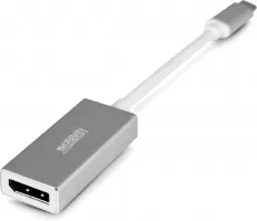 Photo de Adaptateur USB-C Urban Factory vers DisplayPort 15cm (Gris)