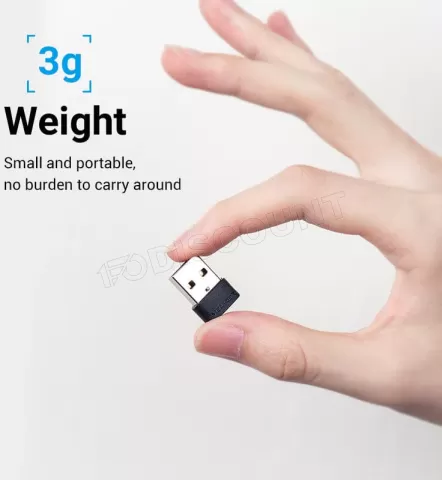 Photo de Adaptateur Vention USB-A vers USB-C (Noir)