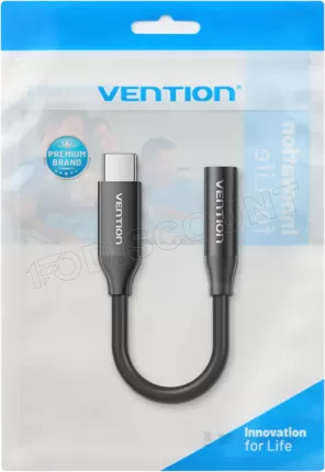Photo de Adaptateur Vention USB-C mâle vers Jack 3.5mm femelle 0.1m (Noir)