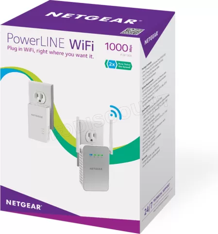 CPL Netgear - PL1000-100PES - Adaptateurs CPL 1000 Mbit/s - Pack