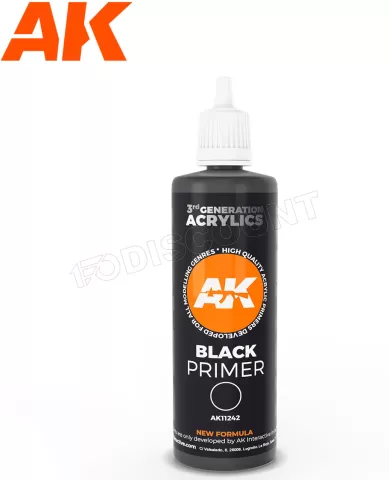 Photo de Ak Interactive - Black Primer 100 ml 3Gen