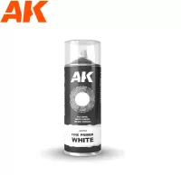 Photo de Ak Interactive Bombe sous-couche - Aérosol Fine Primer White (400mL) (2 Buses incluses)